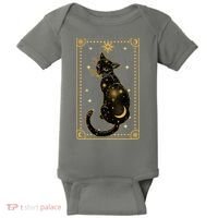 Elegant Galaxy Tarot Card Cat Baby Bodysuit thumb 0