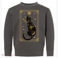 Elegant Galaxy Tarot Card Cat Toddler Sweatshirt thumb 0