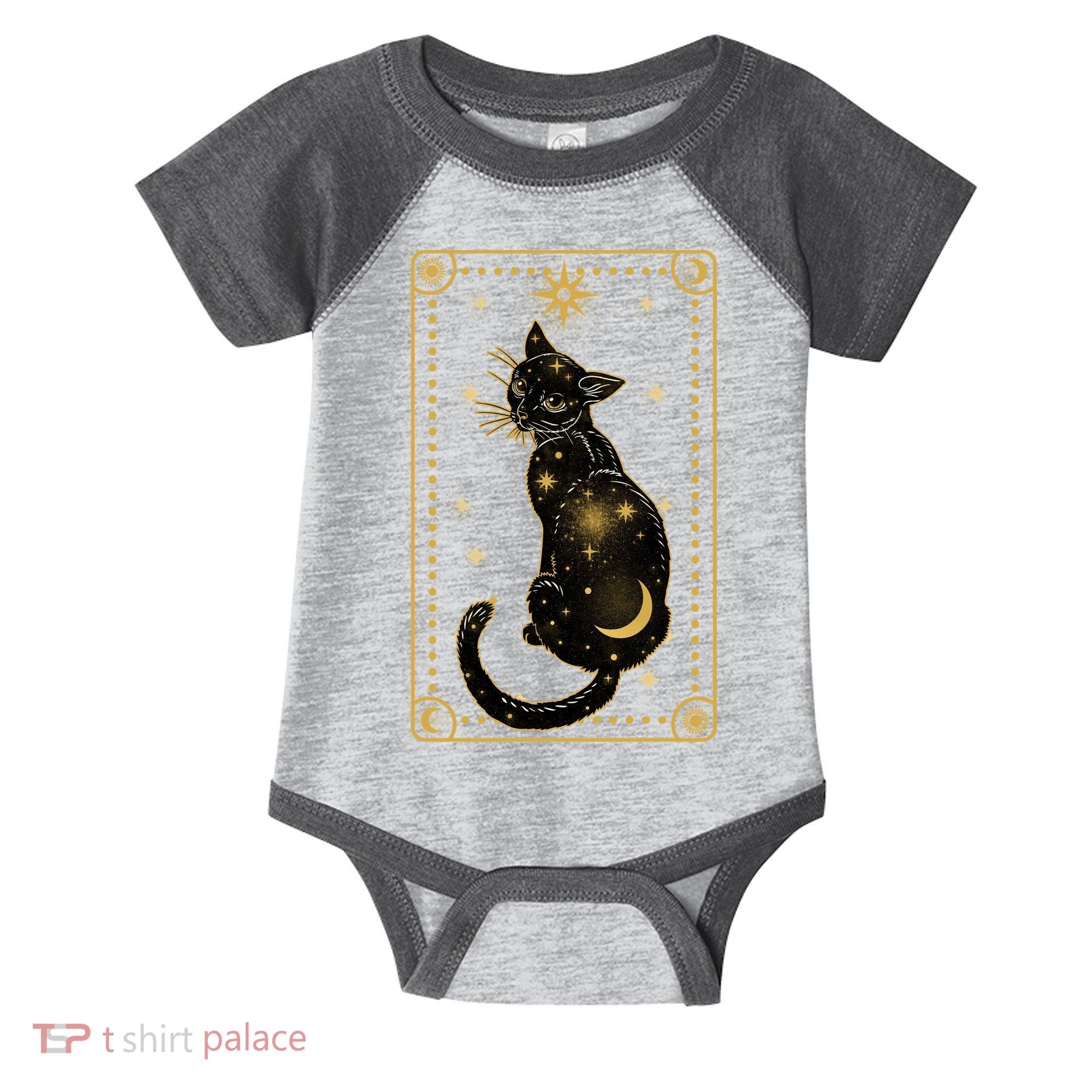 Elegant Galaxy Tarot Card Cat Infant Baby Jersey Bodysuit