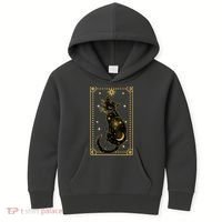 Elegant Galaxy Tarot Card Cat Kids Hoodie thumb 0