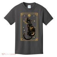 Elegant Galaxy Tarot Card Cat Kids T-Shirt thumb 0