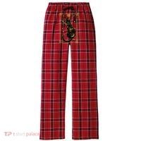 Elegant Galaxy Tarot Card Cat Women's Flannel Plaid Pajama Pants thumb 0