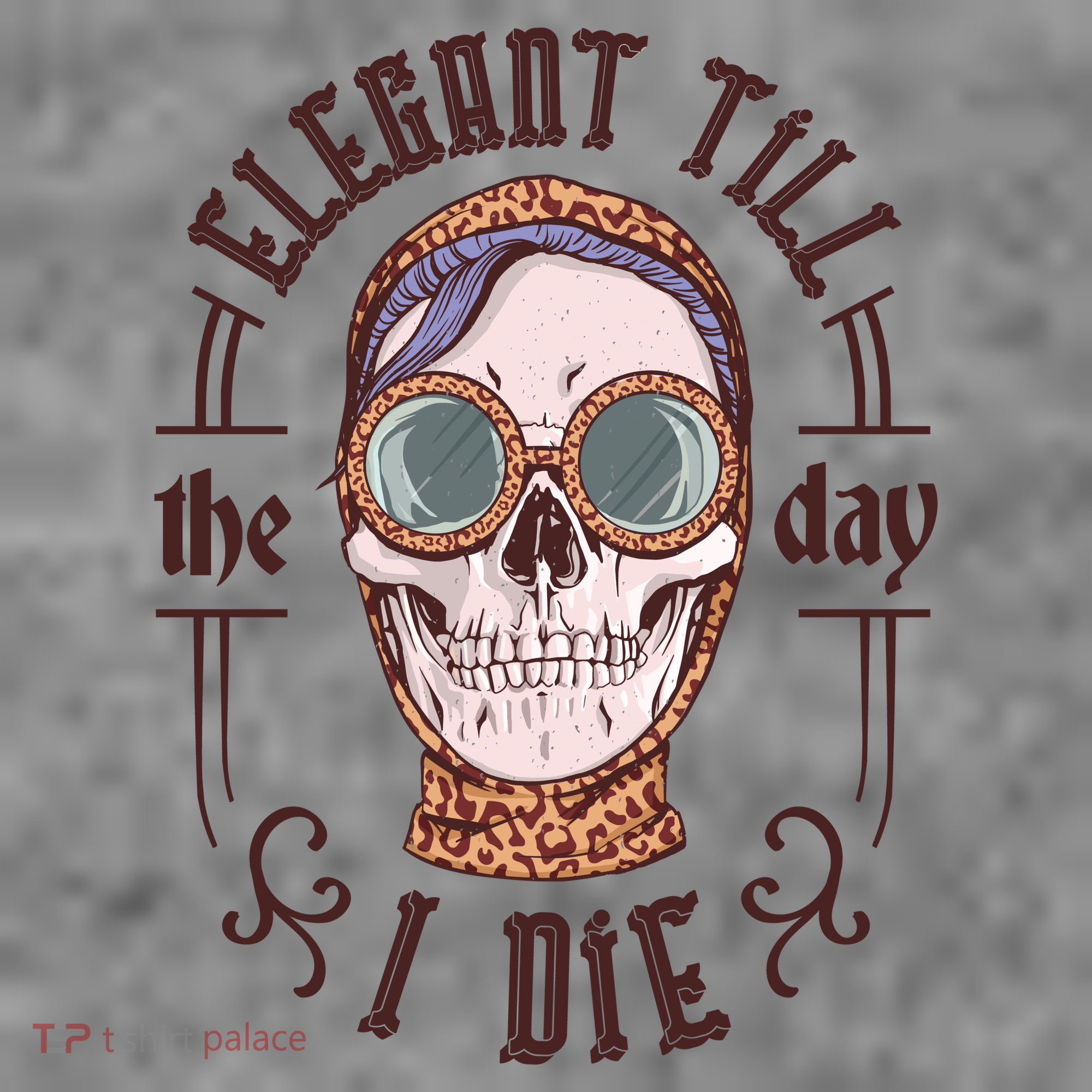 Elegant Till The Day I Die Skull Women's Hoodie
