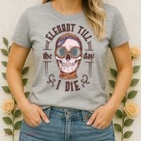 Elegant Till The Day I Die Skull Women's T-Shirt thumb 2
