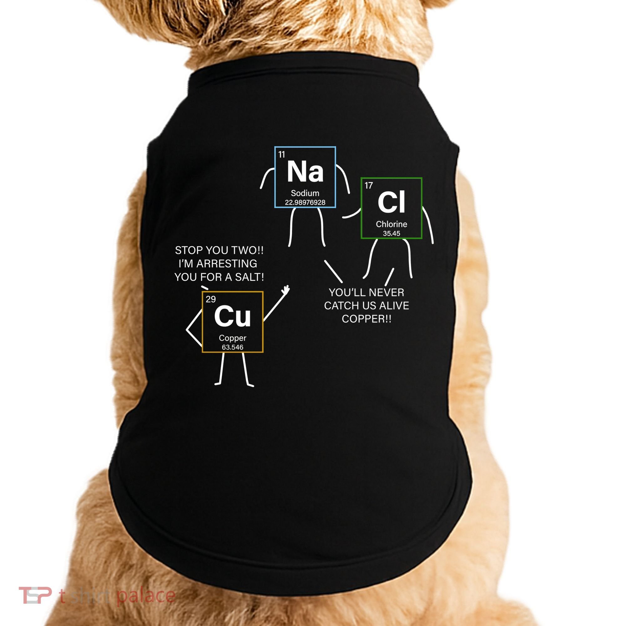 Element Funny Science Puns Doggie Tank