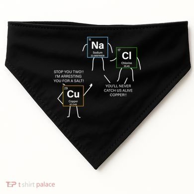 Element Funny Science Puns USA-Made Doggie Bandana