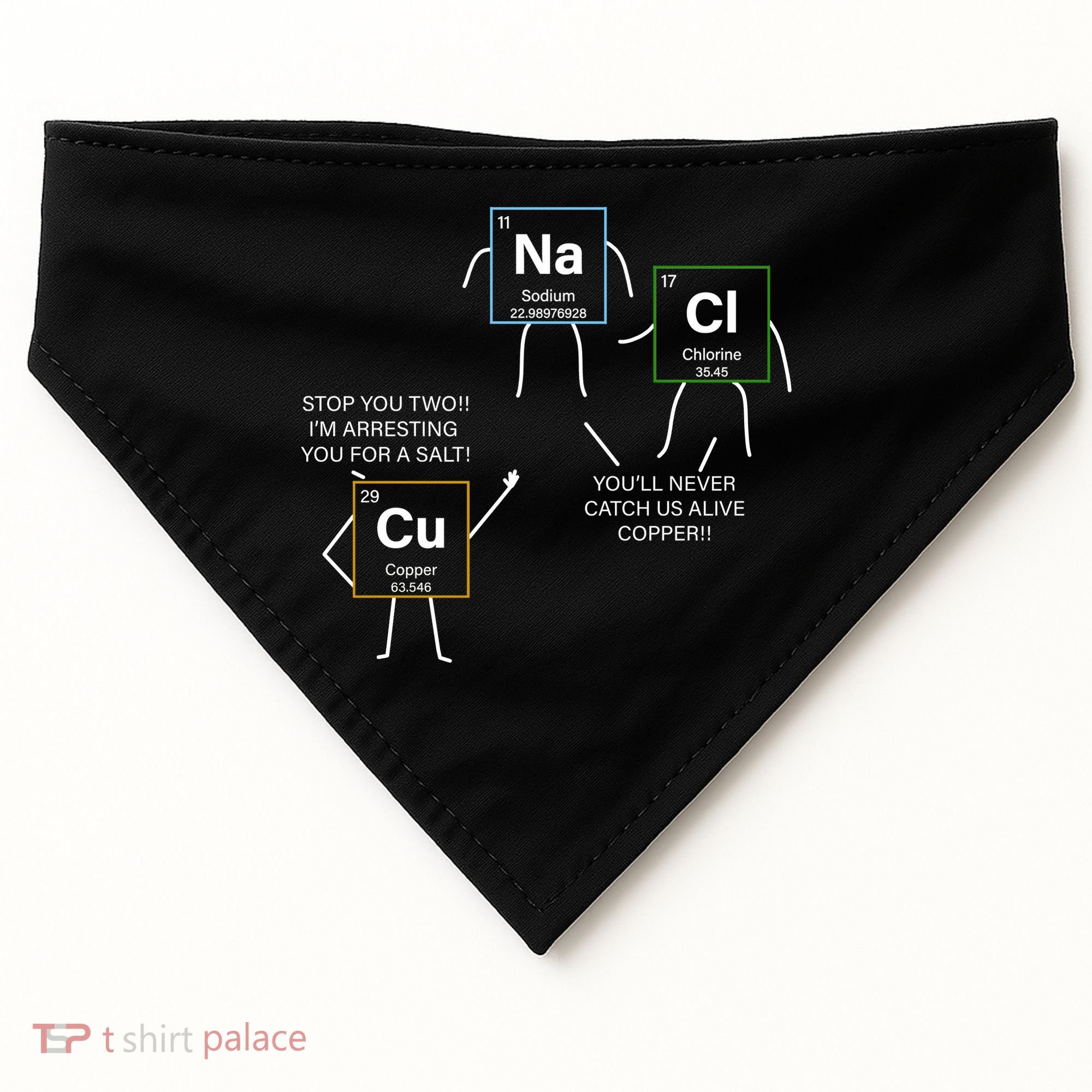 Element Funny Science Puns USA-Made Doggie Bandana