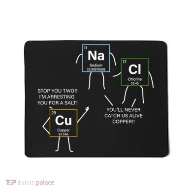Element Funny Science Puns Mousepad