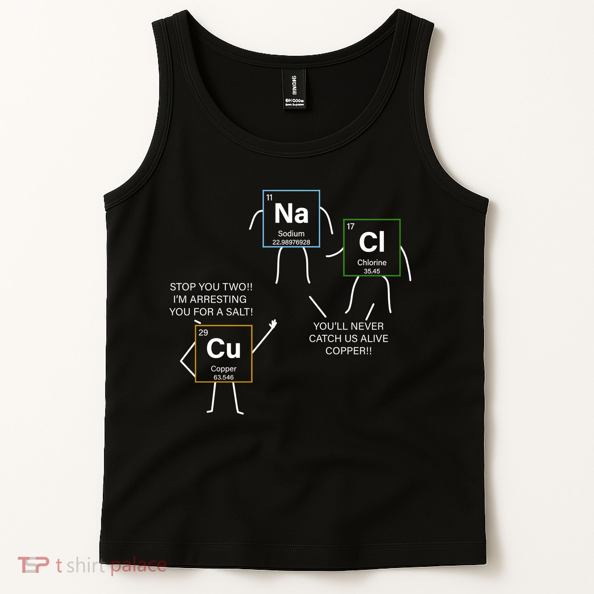 Element Funny Science Puns Tank Top