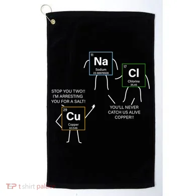Element Funny Science Puns Golf Towel