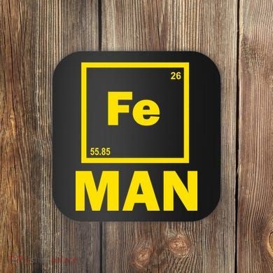 Element Of Iron Fe Coaster