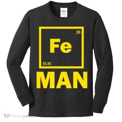 Element Of Iron Fe Kids Long Sleeve Shirt