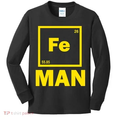 Element Of Iron Fe Kids Long Sleeve Shirt