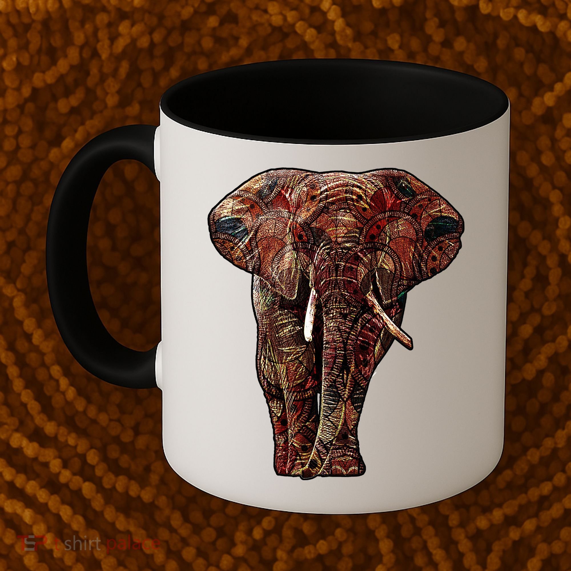 Elephant African Pattern Coffee Mug