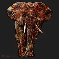 Elephant African Pattern Tumbler thumb 3