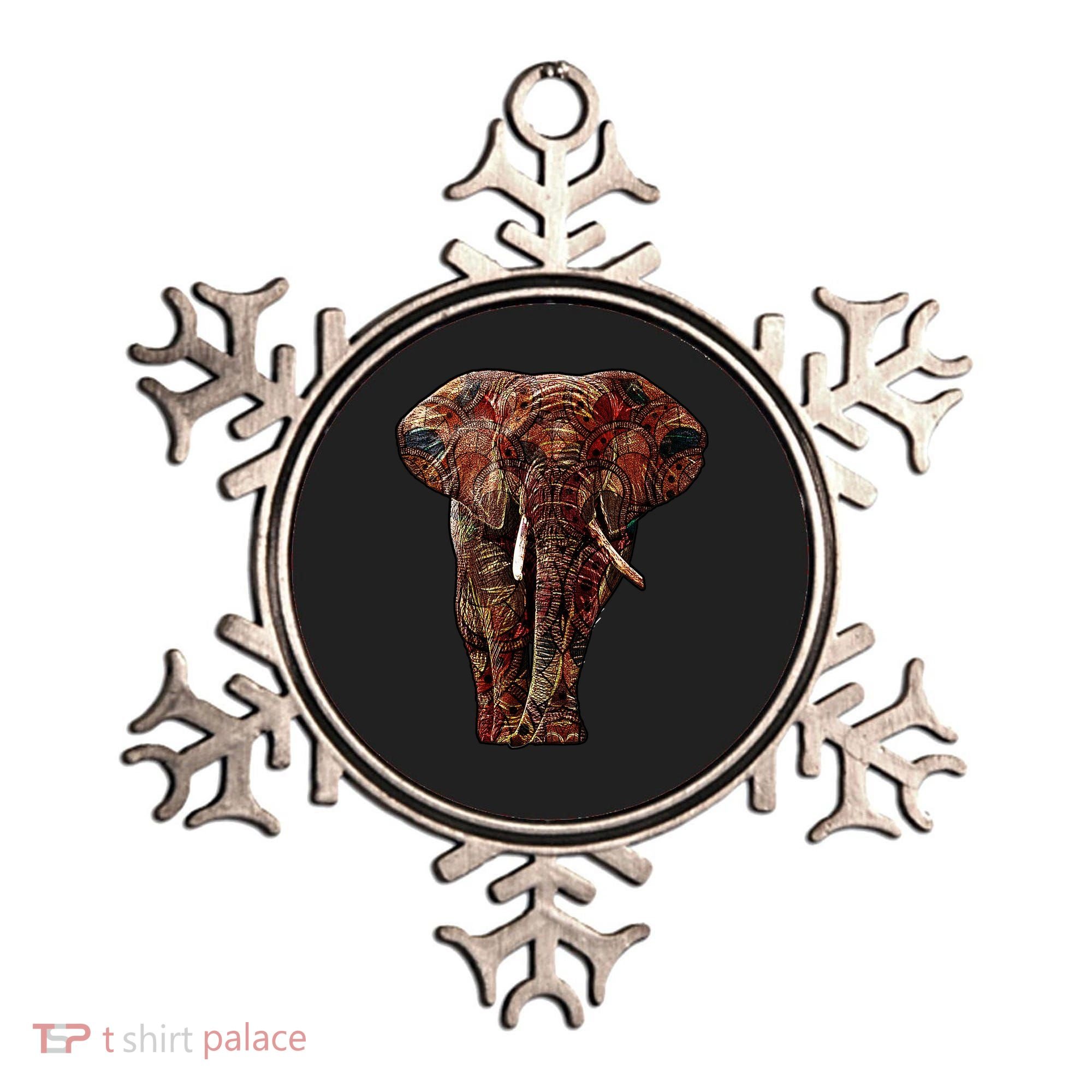 Elephant African Pattern Ornament