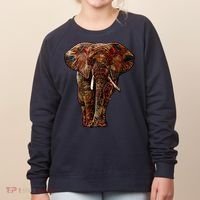 Elephant African Pattern Women's Sweatshirt thumb 0