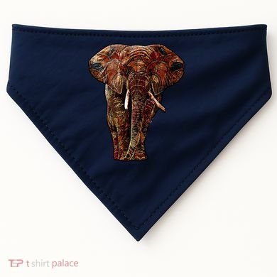 Elephant African Pattern USA-Made Doggie Bandana