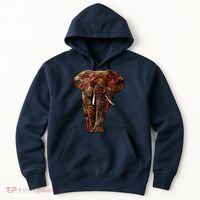 Elephant African Pattern Hoodie thumb 0