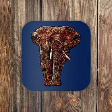 Elephant African Pattern Coaster