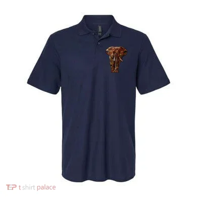 Elephant African Pattern Polo