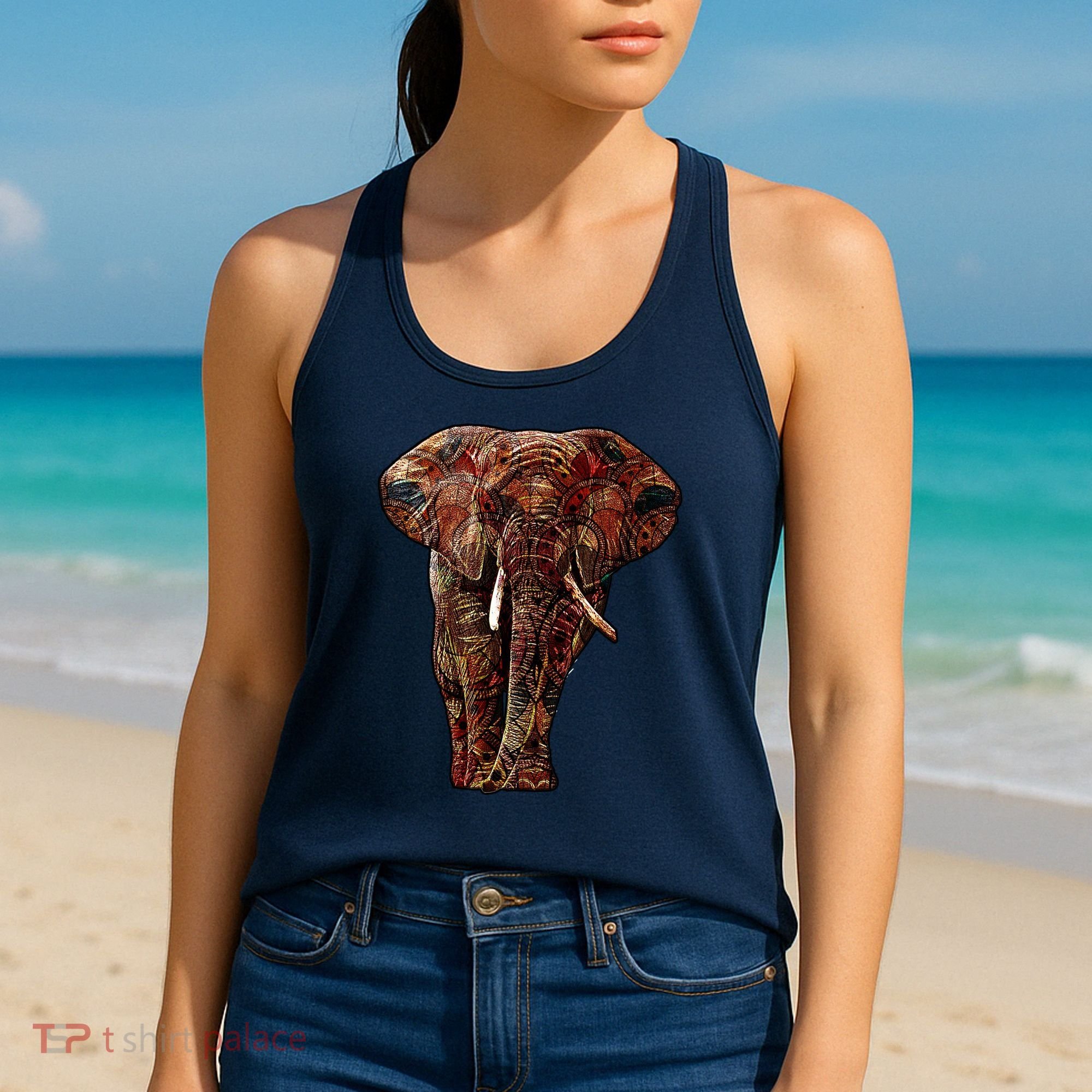 Elephant African Pattern Women's Tank Top