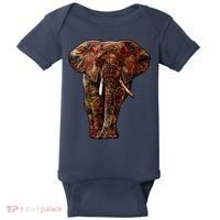 Elephant African Pattern Baby Bodysuit thumb 0