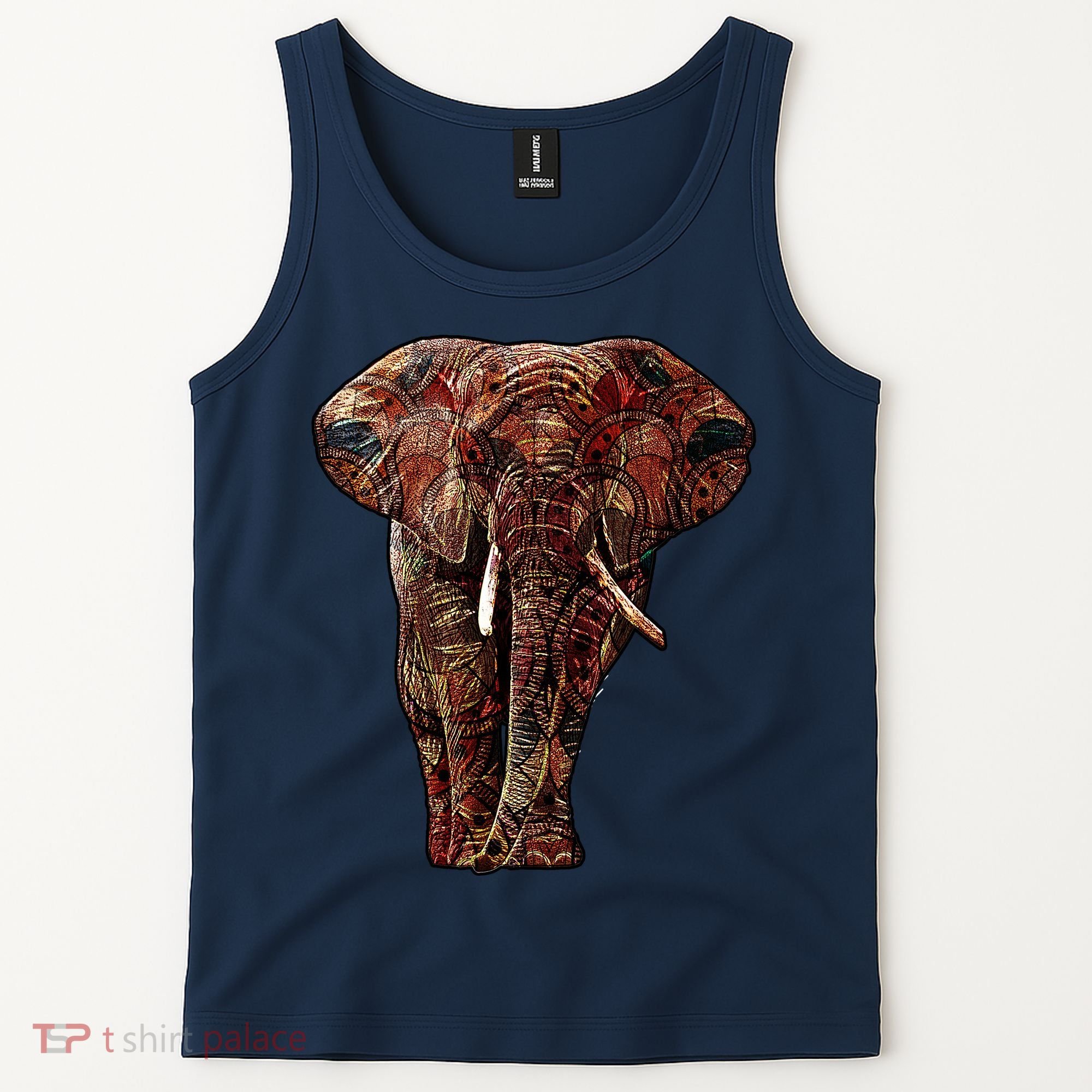 Elephant African Pattern Tank Top