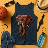 Elephant African Pattern Tank Top thumb 4