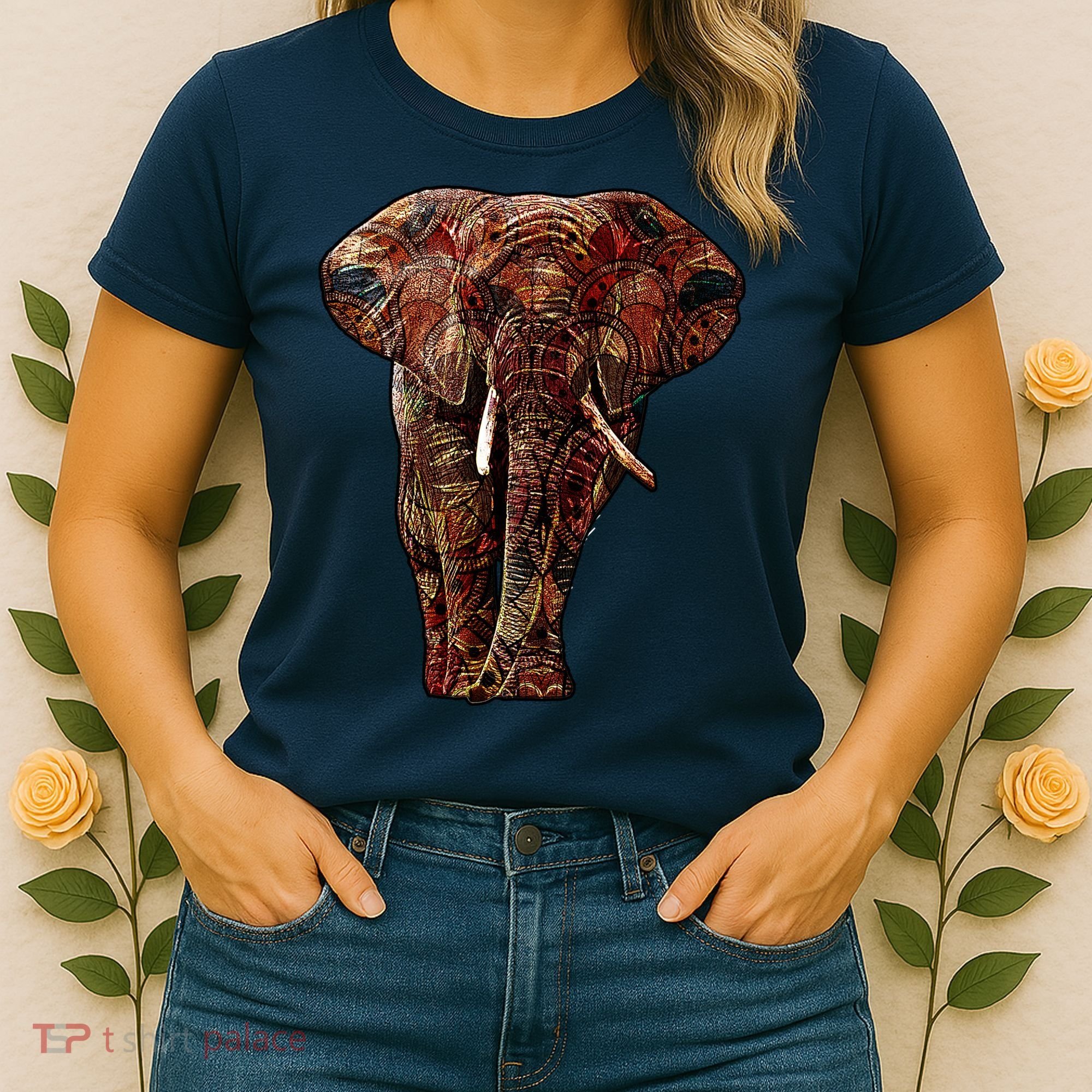 Elephant African Pattern Women's T-Shirt