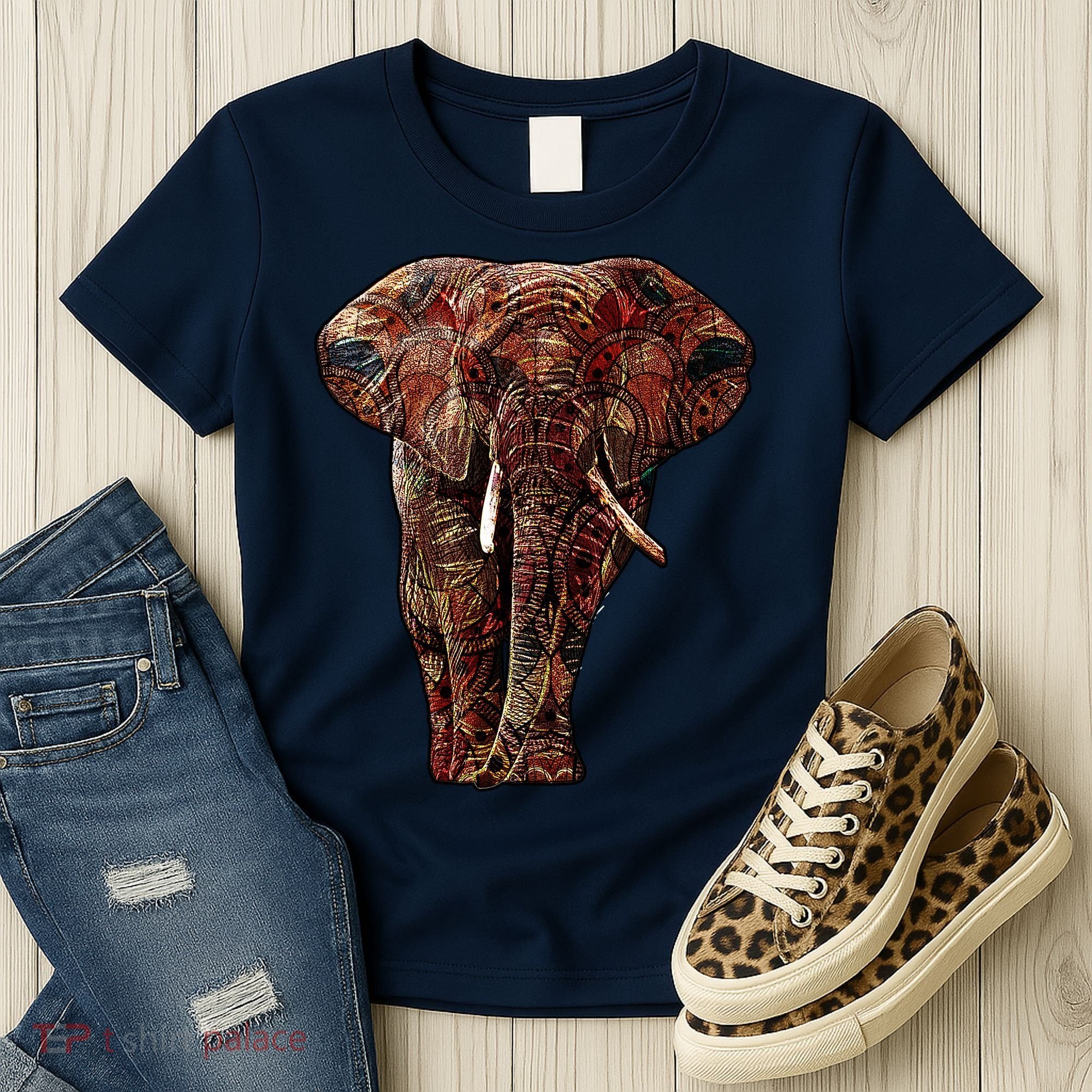 Elephant African Pattern Women's T-Shirt