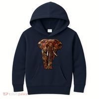 Elephant African Pattern Kids Hoodie thumb 0