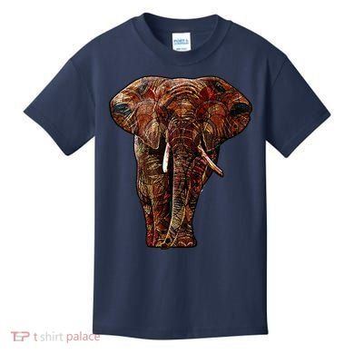 Elephant African Pattern Kids T-Shirt