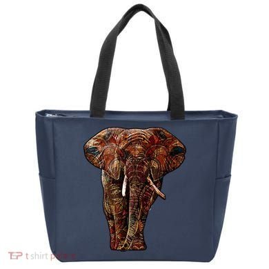 Elephant African Pattern Tote Bag