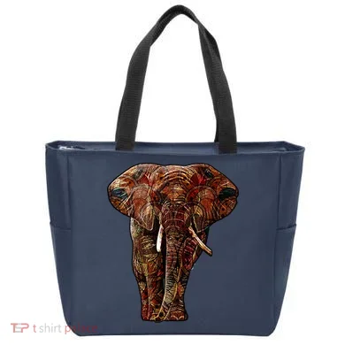 Elephant African Pattern Tote Bag