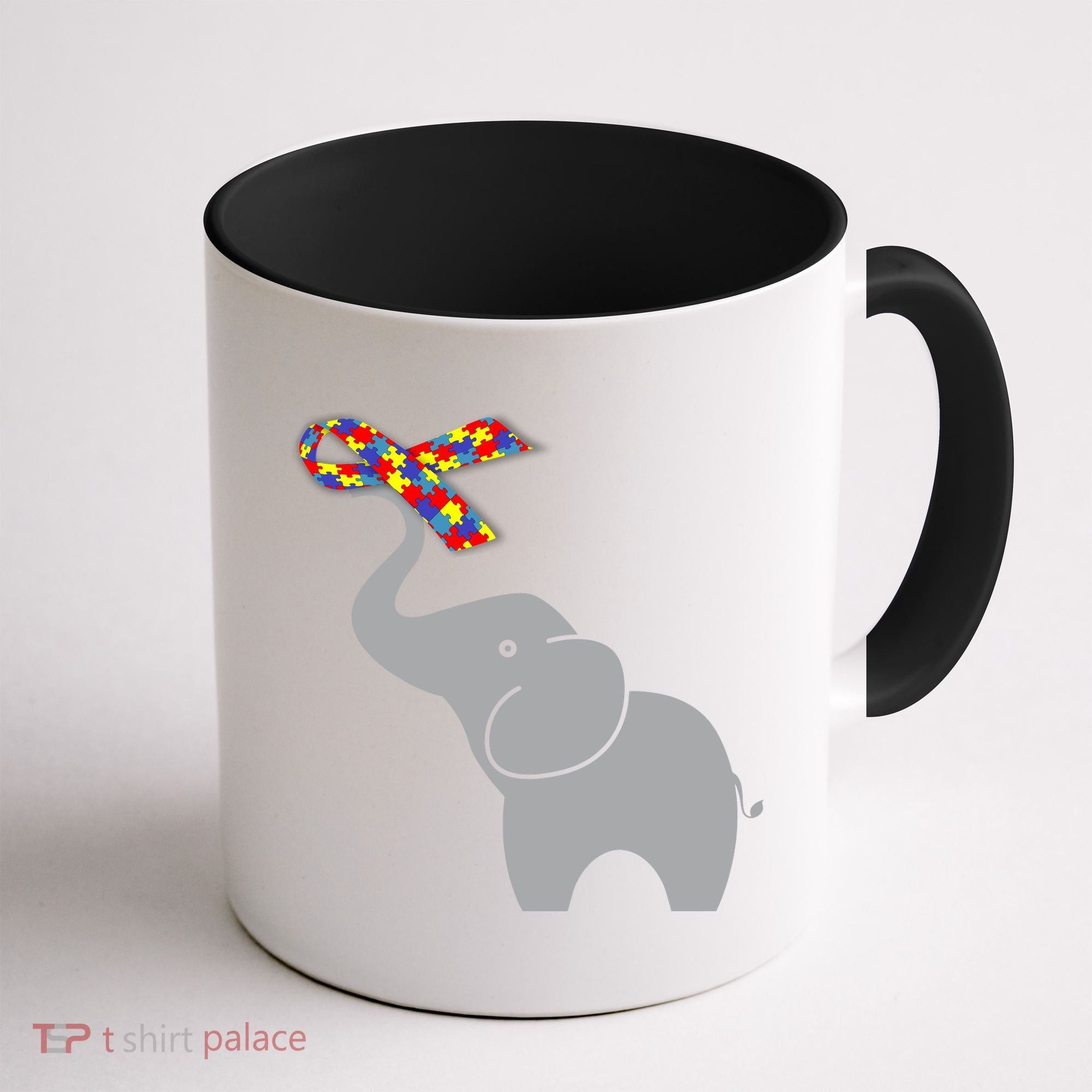 Elephant Autism Awareness Ribbon Coffee Mug