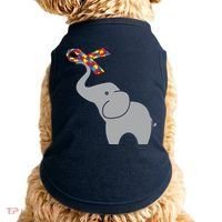 Elephant Autism Awareness Ribbon Doggie Tank thumb 0