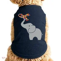 Elephant Autism Awareness Ribbon Doggie Tank thumb 0