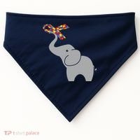 Elephant Autism Awareness Ribbon USA-Made Doggie Bandana thumb 0