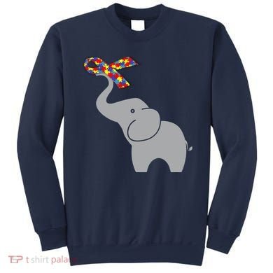 Elephant Autism Awareness Ribbon Sweatshirt