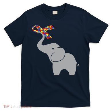 Elephant Autism Awareness Ribbon T-Shirt