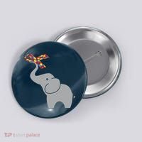 Elephant Autism Awareness Ribbon Button thumb 0