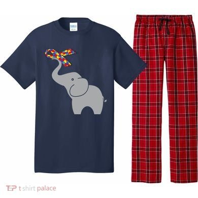 Elephant Autism Awareness Ribbon Pajama Set