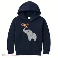 Elephant Autism Awareness Ribbon Kids Hoodie thumb 0