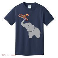 Elephant Autism Awareness Ribbon Kids T-Shirt thumb 0