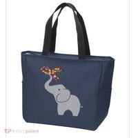 Elephant Autism Awareness Ribbon Tote Bag thumb 3