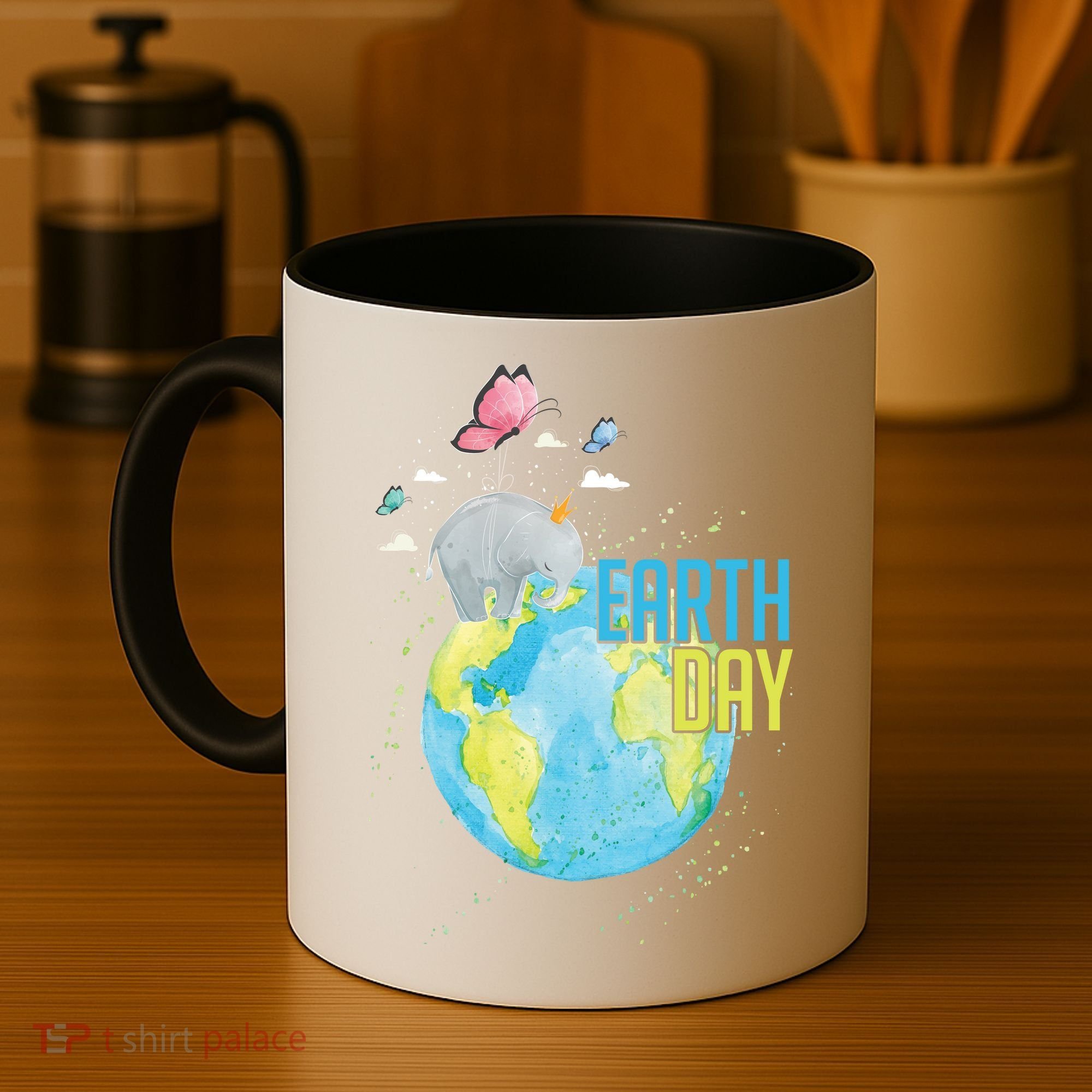 Elephant Earth Day Coffee Mug