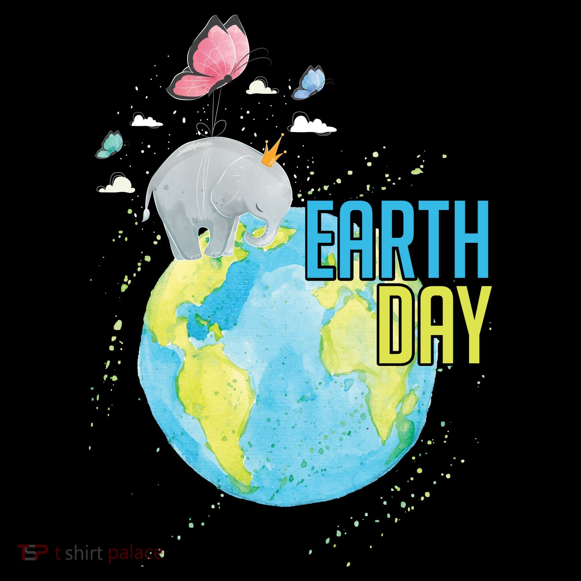 Elephant Earth Day Ornament