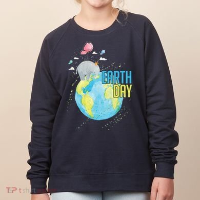 Elephant Earth Day Women's Sweatshirt