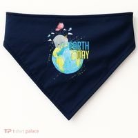 Elephant Earth Day USA-Made Doggie Bandana thumb 0